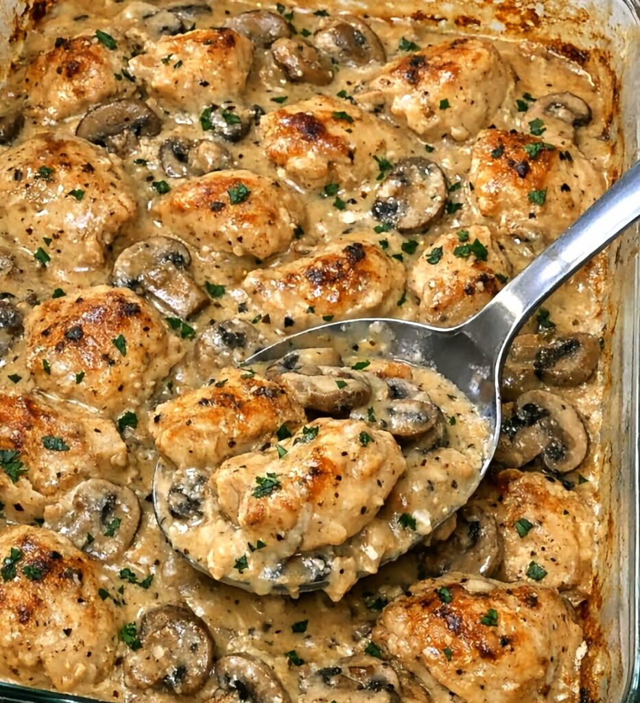 Chicken Stroganoff Bake