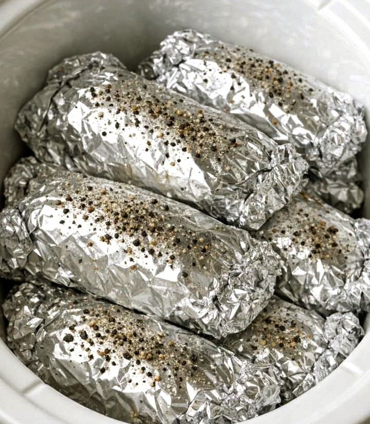 Slow Cooker Salisbury Steak Foil Packets