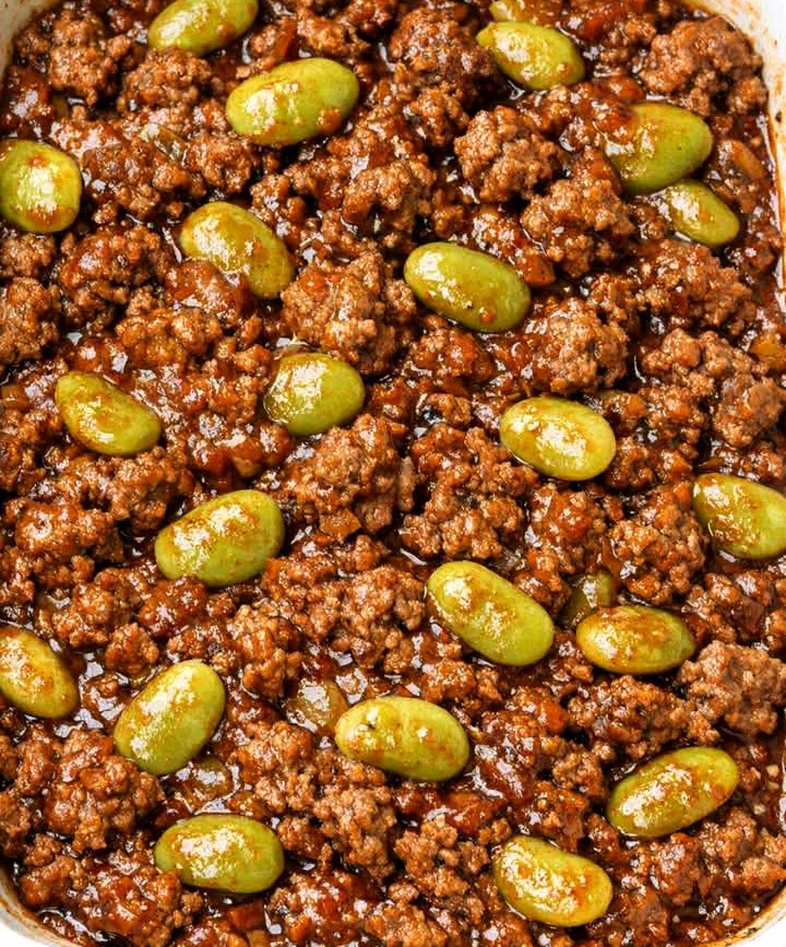 Amish Beef and Lima Bean Bake