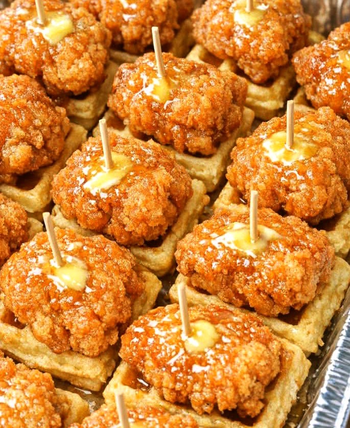 Mini Chicken and Waffles