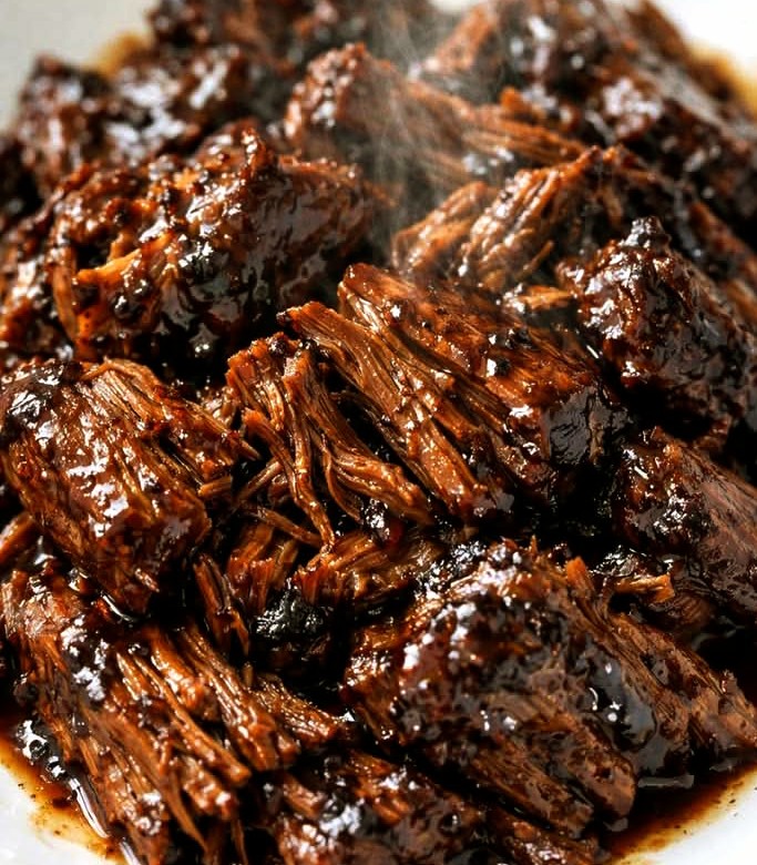 Slow Cooker Balsamic Shredded Beef