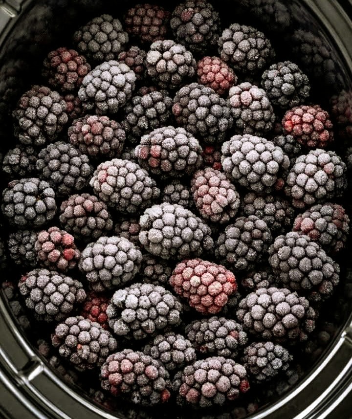 Slow Cooker Blackberry Dump Cake