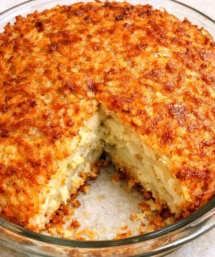 Oven Baked Hash Brown Pie