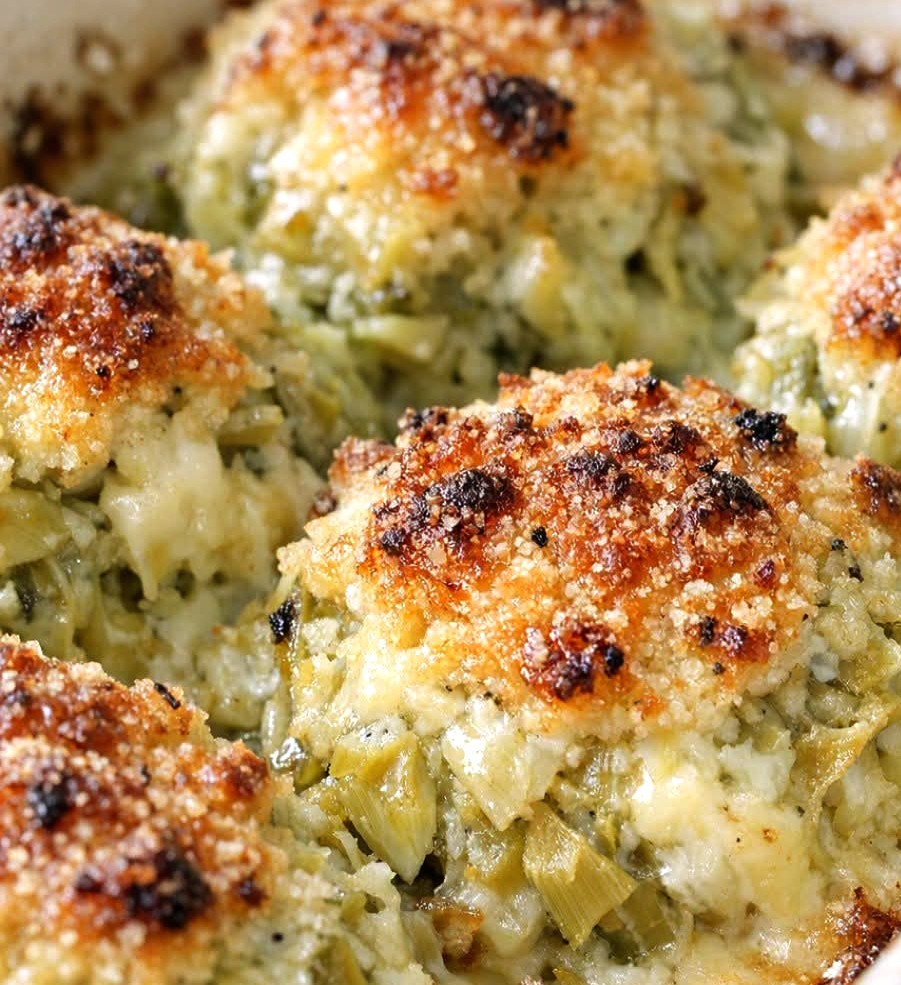 Low Carb Parmesan Artichoke Bakes