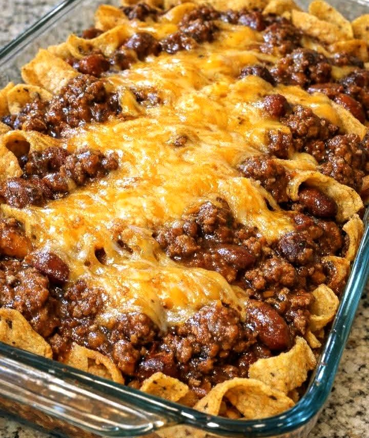 Easy 4-Ingredient Corn Chip Chili Pie