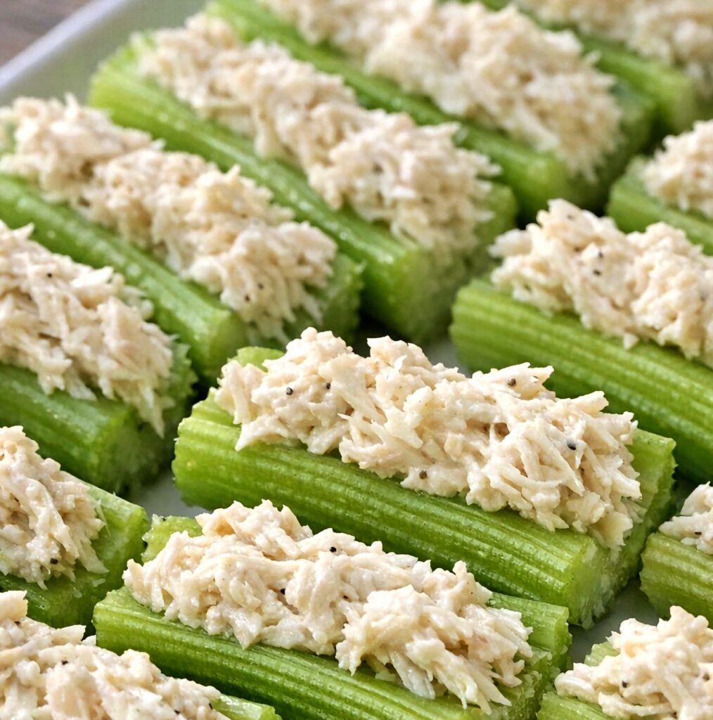 Easy 3-Ingredient Chicken Celery Bites
