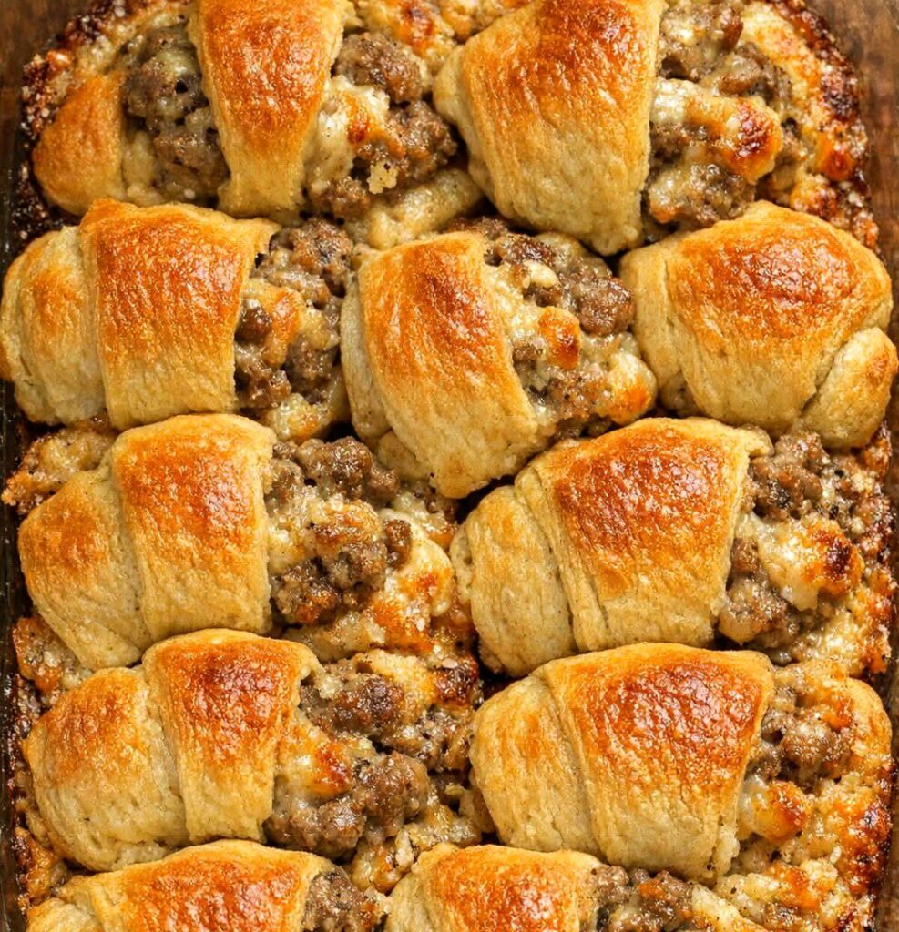 Easy 3-Ingredient Sausage Crescent Bites