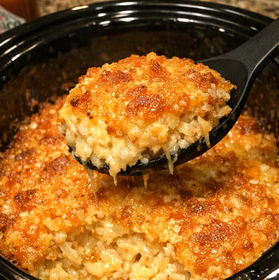 5-Ingredient Slow Cooker Hash Brown Casserole