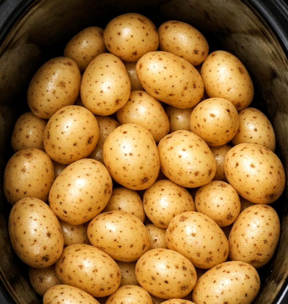 Slow Cooker Amish Harvest Potatoes and Sausage