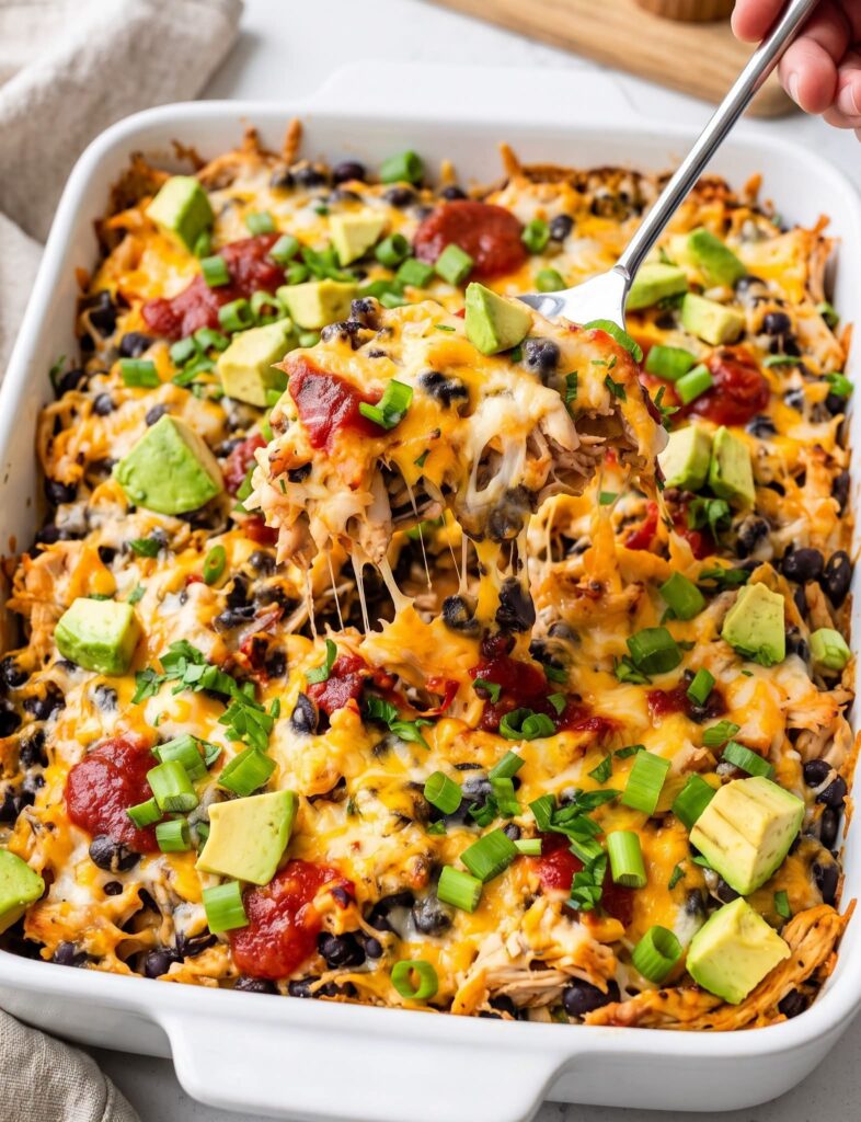 High-Protein Gluten-Free Chicken & Black Bean Casserole