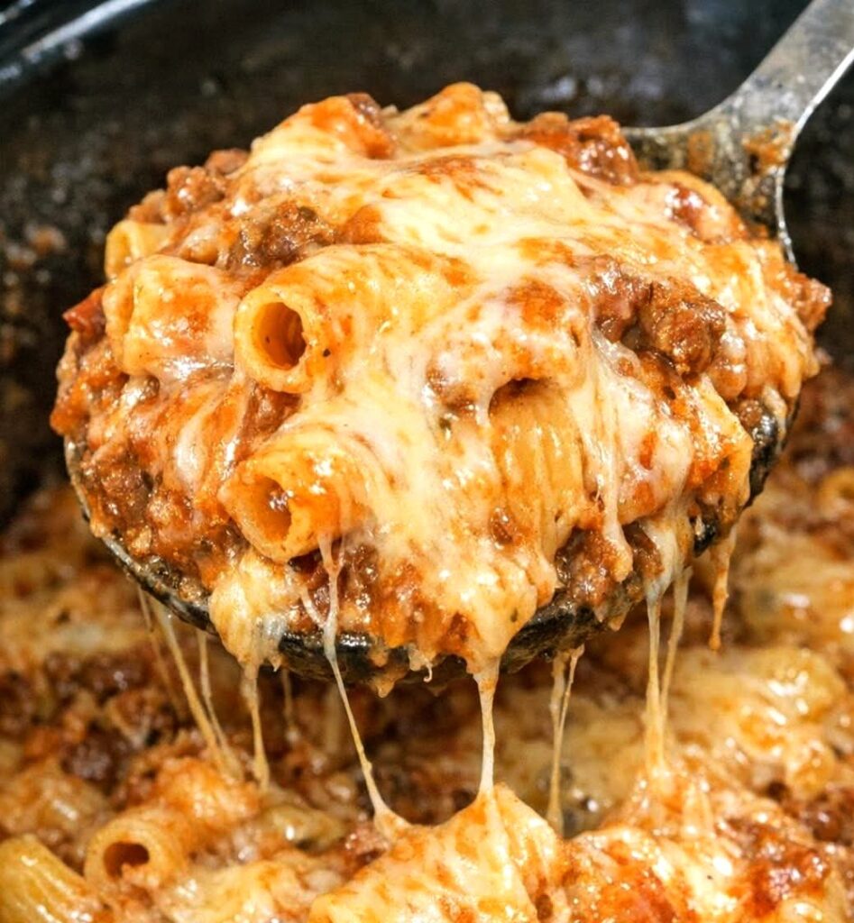 Slow Cooker Beef Pasta Casserole