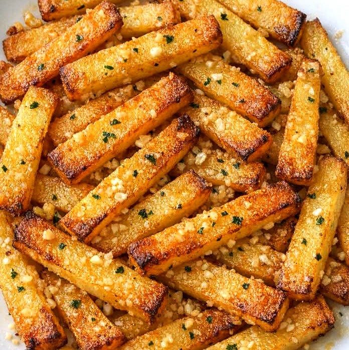Oven Baked Butter Garlic Potato Strips