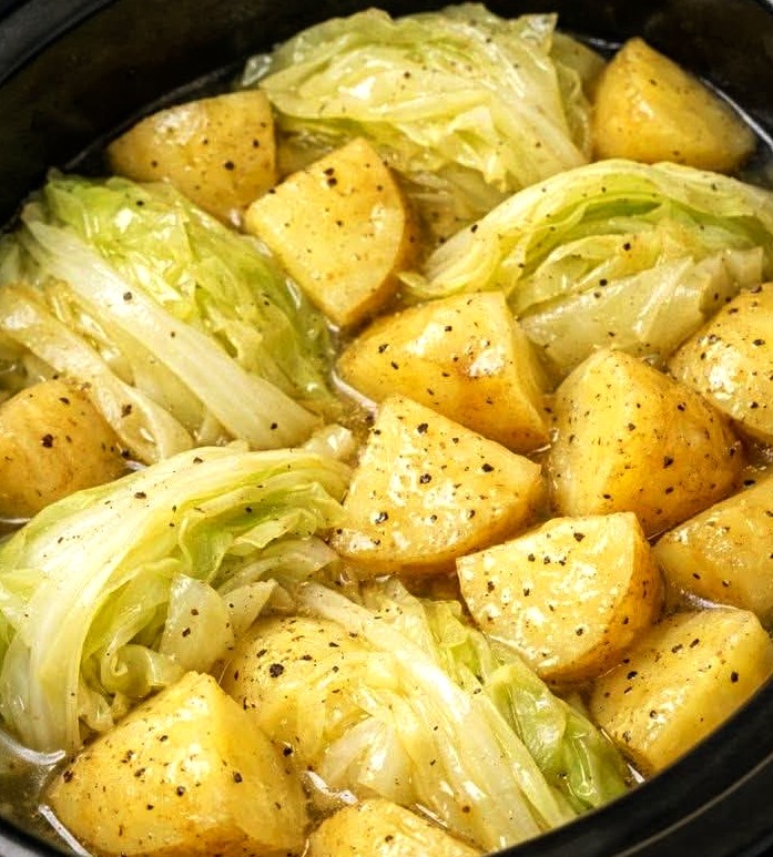 Slow Cooker Poor Man’s Potato and Cabbage