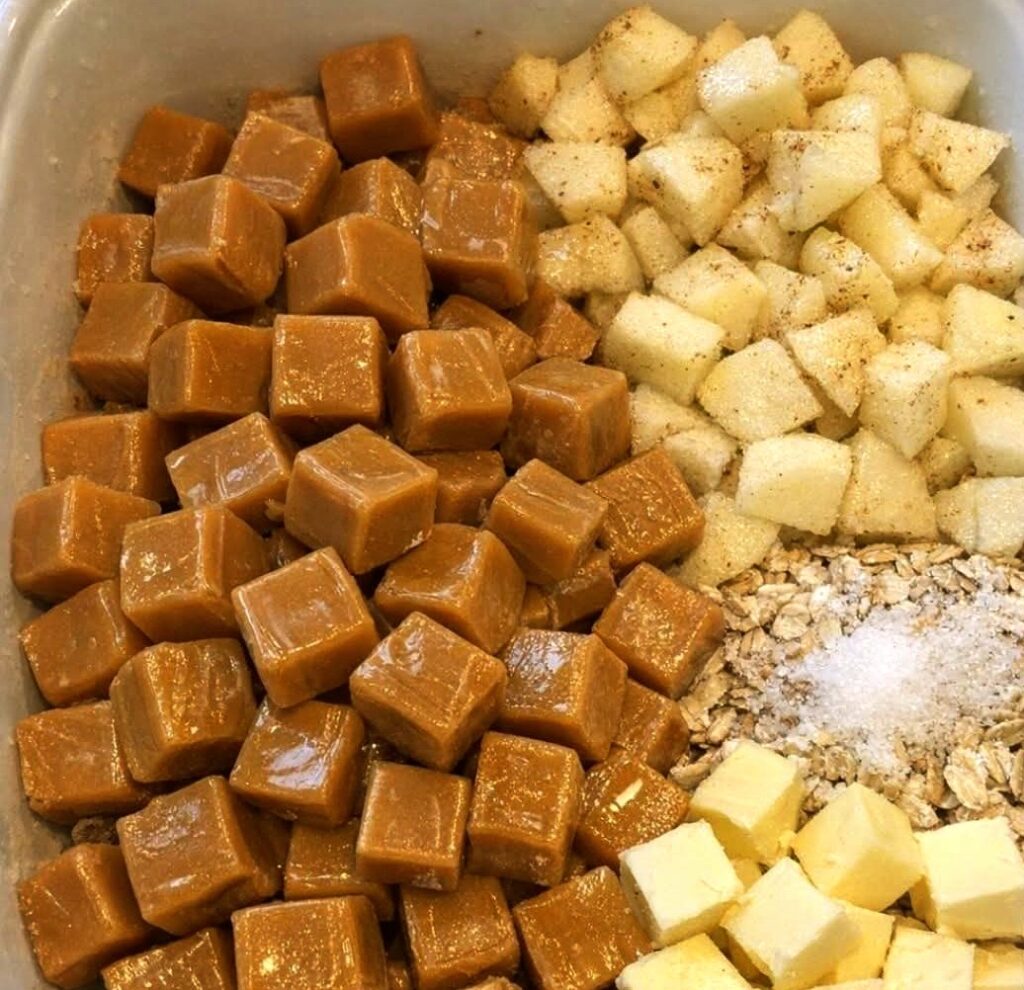 Caramel Apple Crisp
