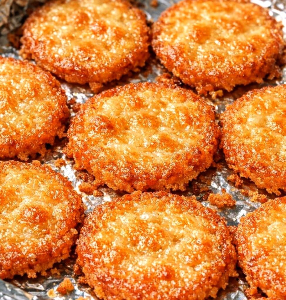 3-Ingredient Crispy Parmesan Pennies