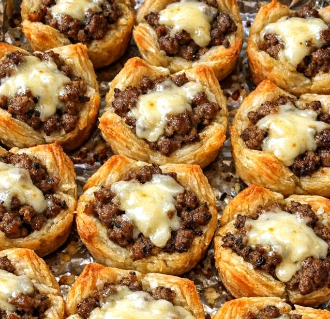 4-Ingredient Beef and Brie Bites