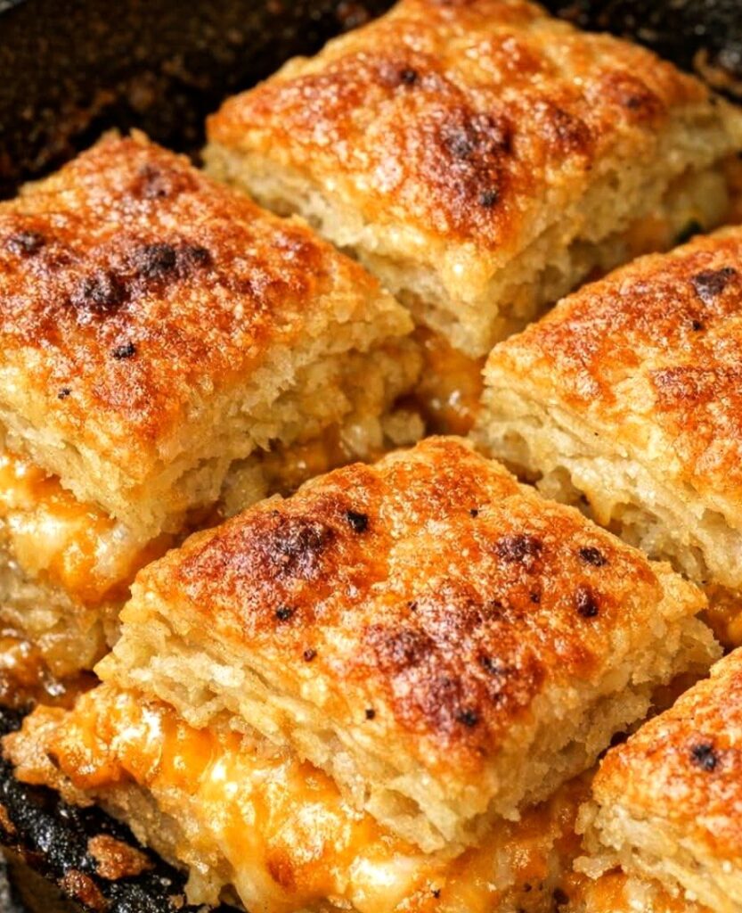 4 Ingredient Flaky Cheddar Squares