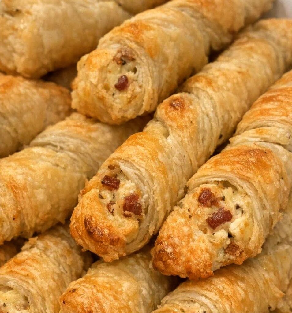 Golden Beef Stuffed Puff Pastry Twists
