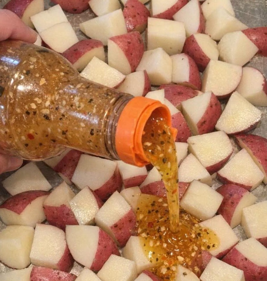 Zesty Italian Roasted Potato Bake