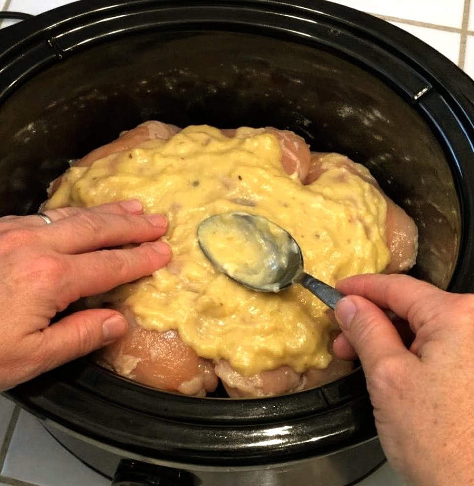 Slow Cooker Amish Church Chicken