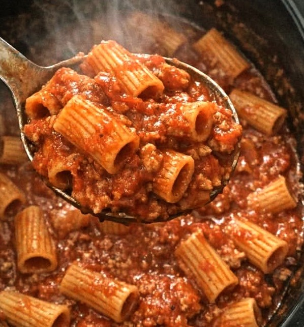 Slow Cooker 5 Ingredient Pasta