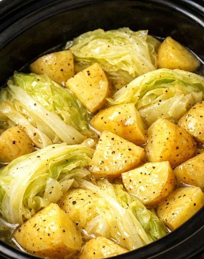 Slow Cooker Poor Man’s Potato and Cabbage