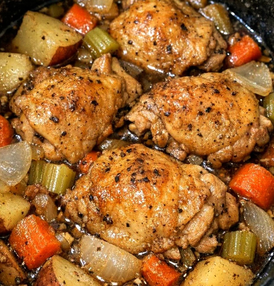 Slow Cooker Amish Harvest Chicken
