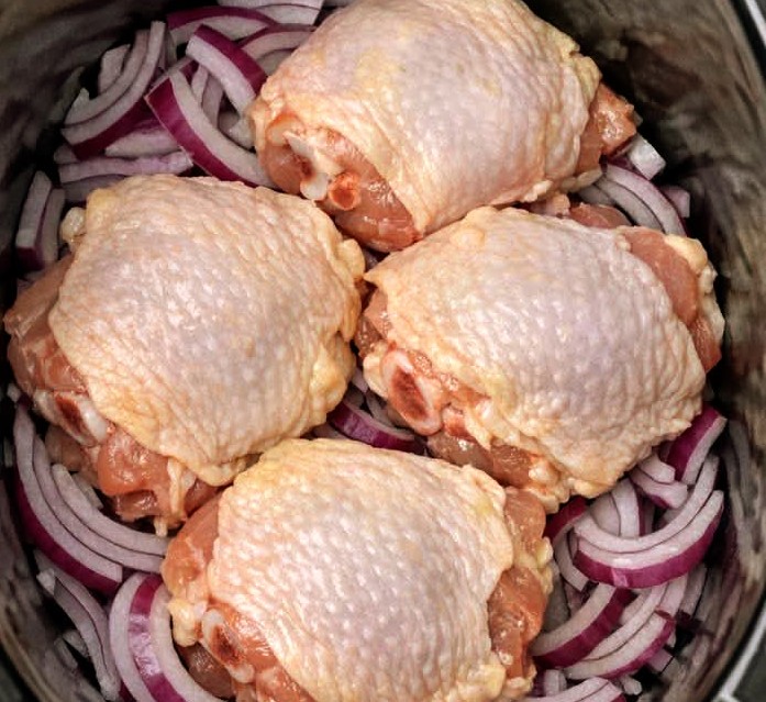 Slow Cooker BBQ Chicken Thighs