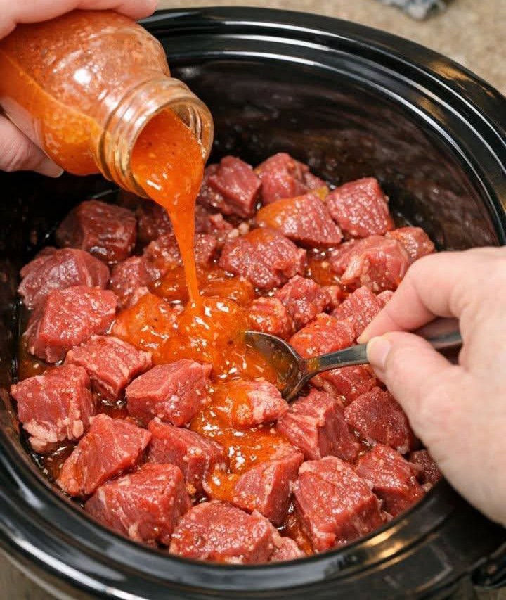 Slow Cooker Amish Style French Beef and Noodles
